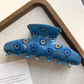 Beau - Evil-Eye Motif Elongated Curve Hair Claw