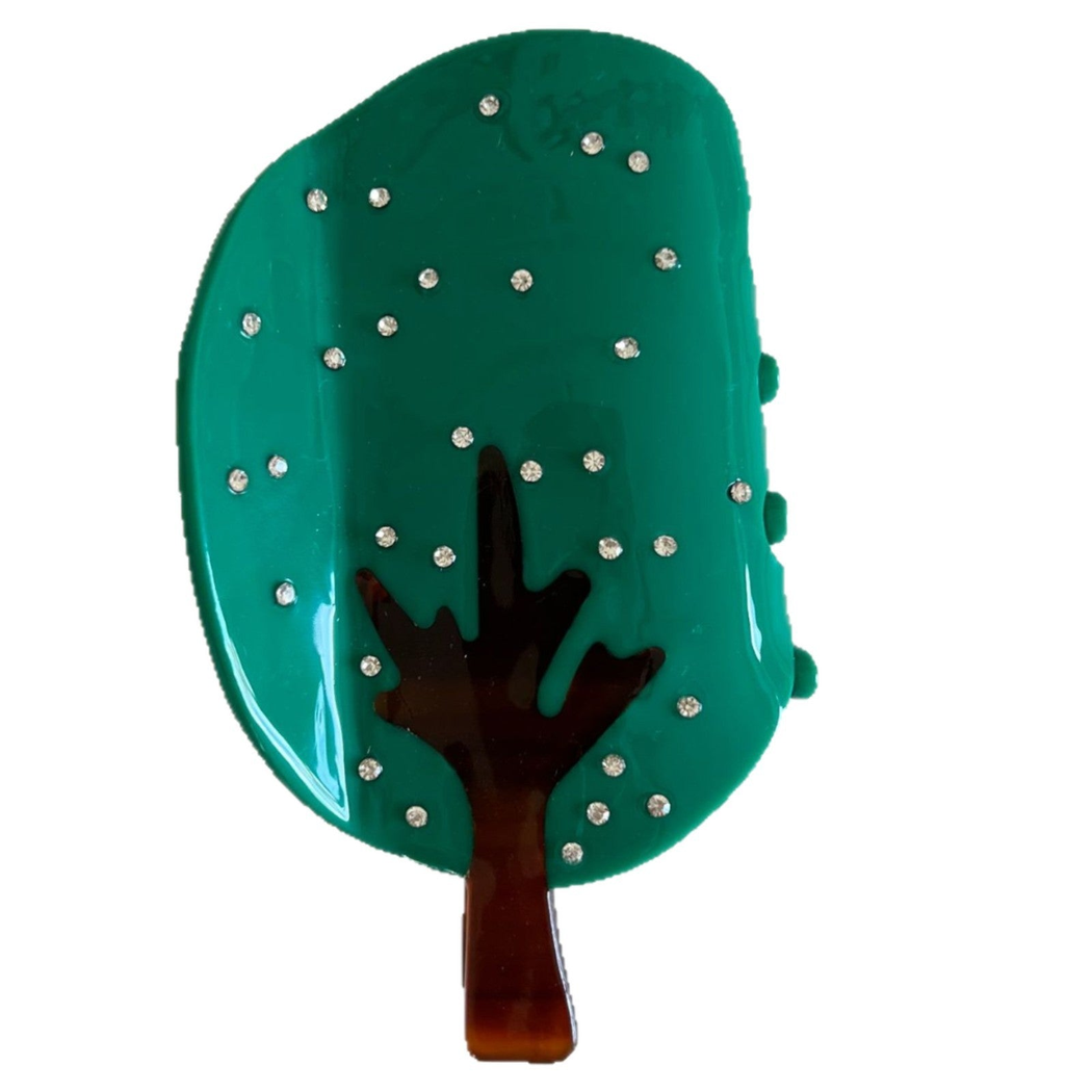 Beau - Tree Silhouette with Scattered Accents Hair Claw