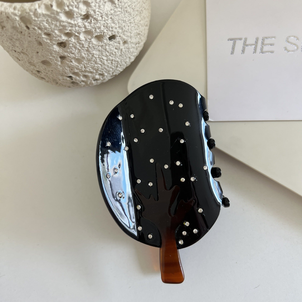 Beau - Tree Silhouette with Scattered Accents Hair Claw