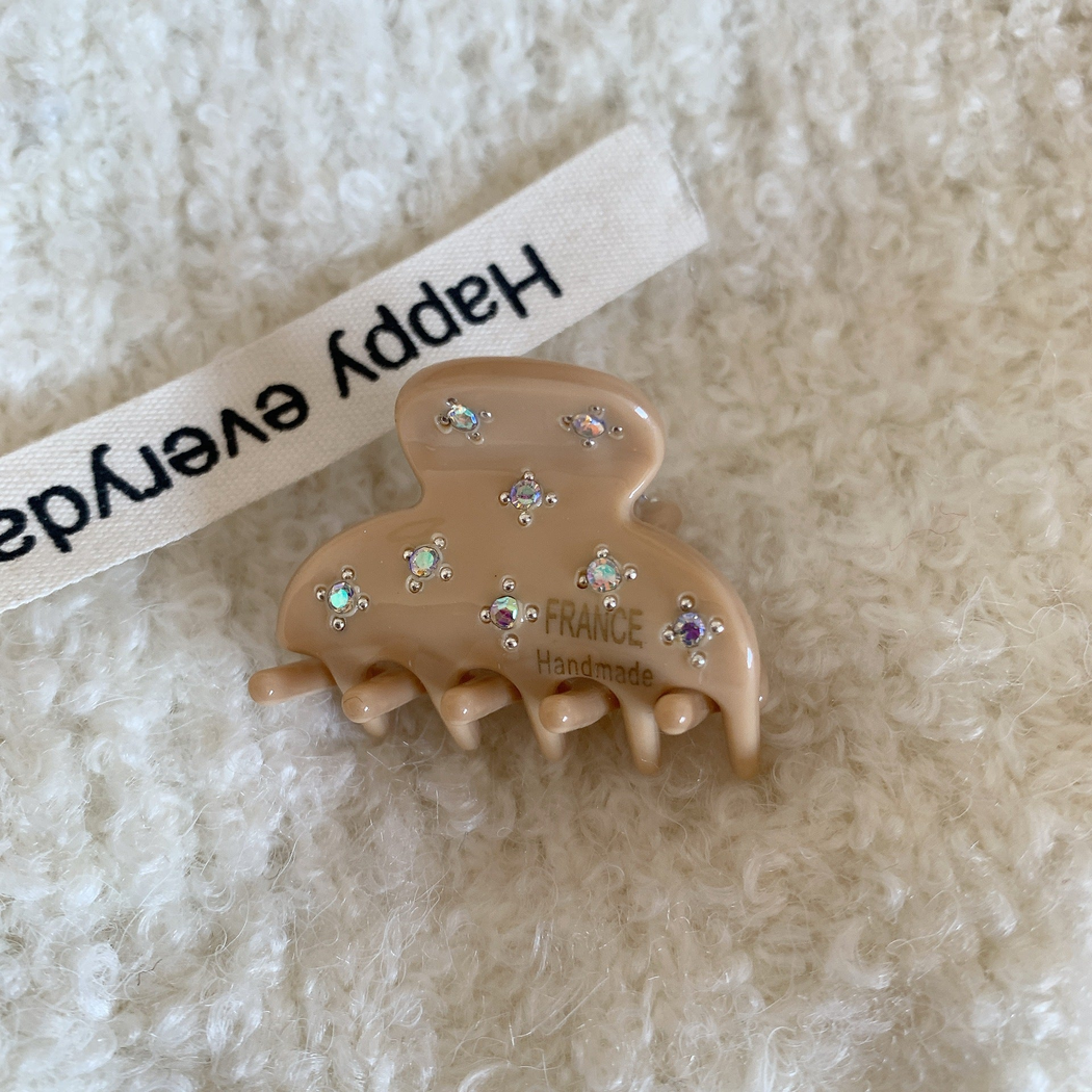Beau - Scattered Round Accents Semicircle Profile Hair Claw