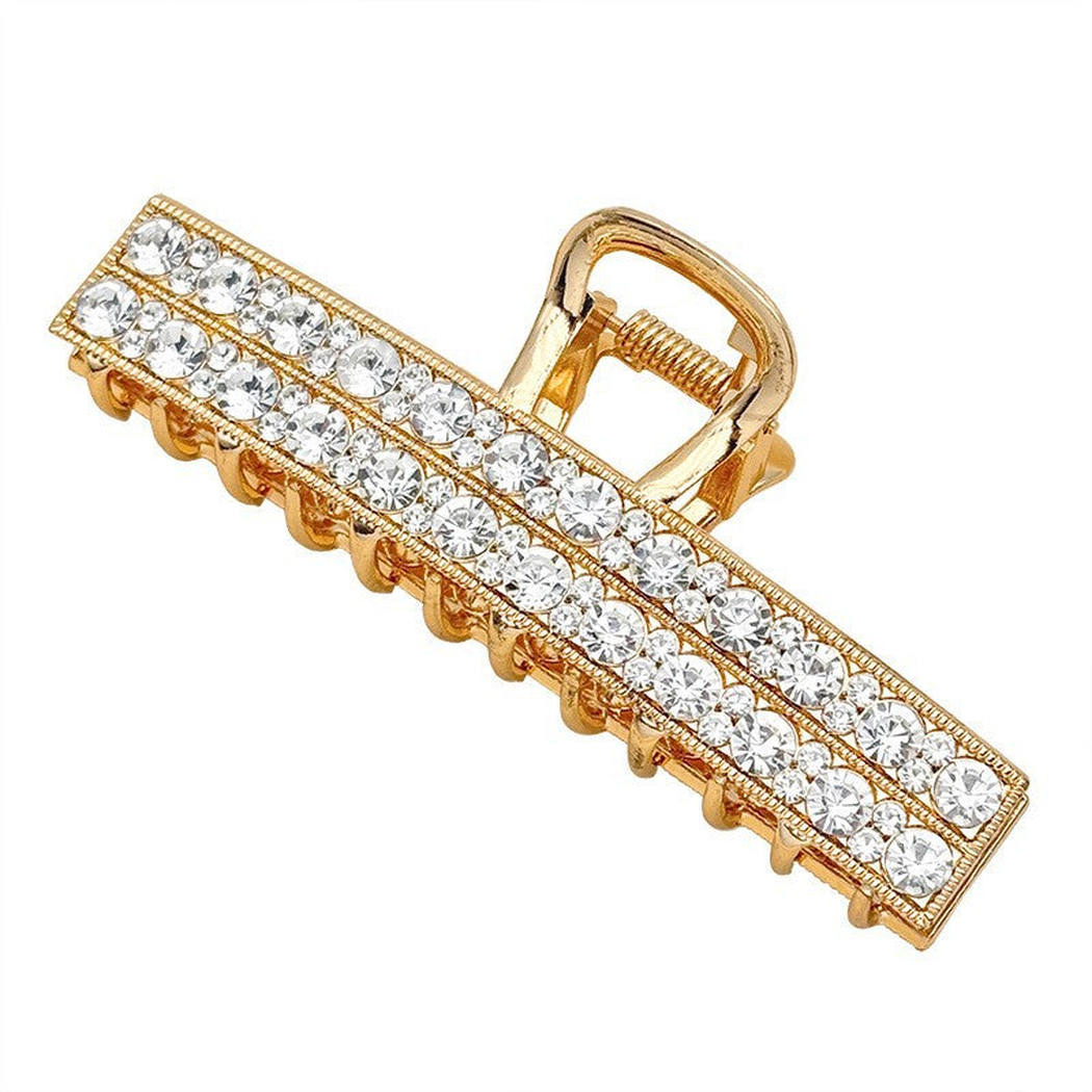 Beau - Double-Row Rectangular Hair Claw