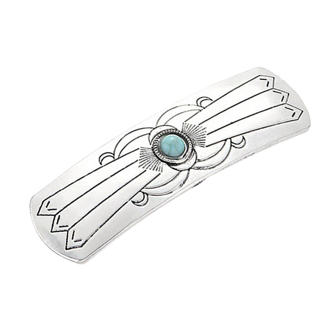 Beau - Triple-Accent Scrollwork Spring Hair Clip