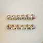 2026新款轻奢水晶闪水钻简约女后脑勺碎发夹子头饰压夹侧边一字夹