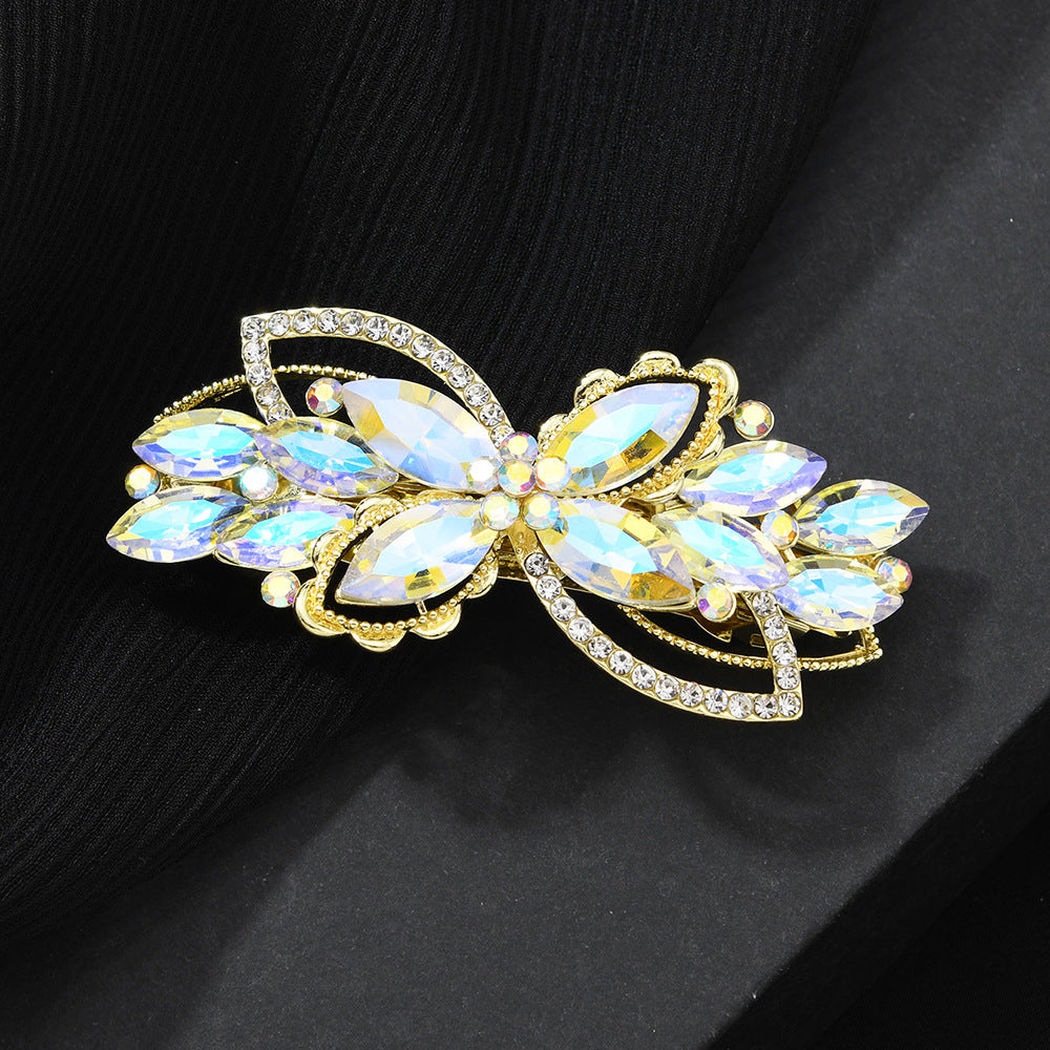 Beau - Clover Floral-Cluster Spring Hair Clip