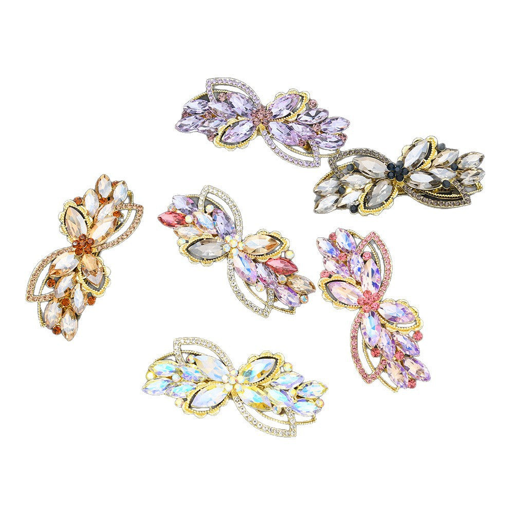 Beau - Clover Floral-Cluster Spring Hair Clip