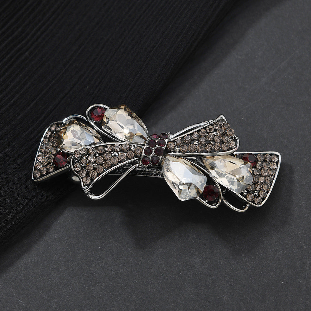 Beau - Bow-Accent Wheat-Spray Spring Hair Clip