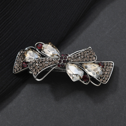 Beau - Bow-Accent Wheat-Spray Spring Hair Clip