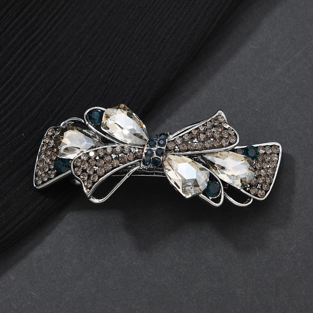 Beau - Bow-Accent Wheat-Spray Spring Hair Clip