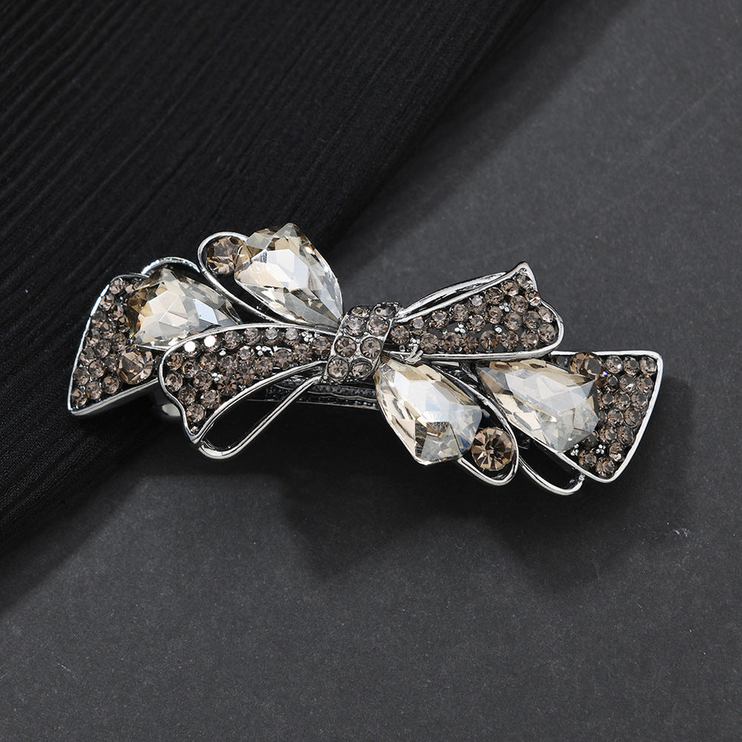 Beau - Bow-Accent Wheat-Spray Spring Hair Clip