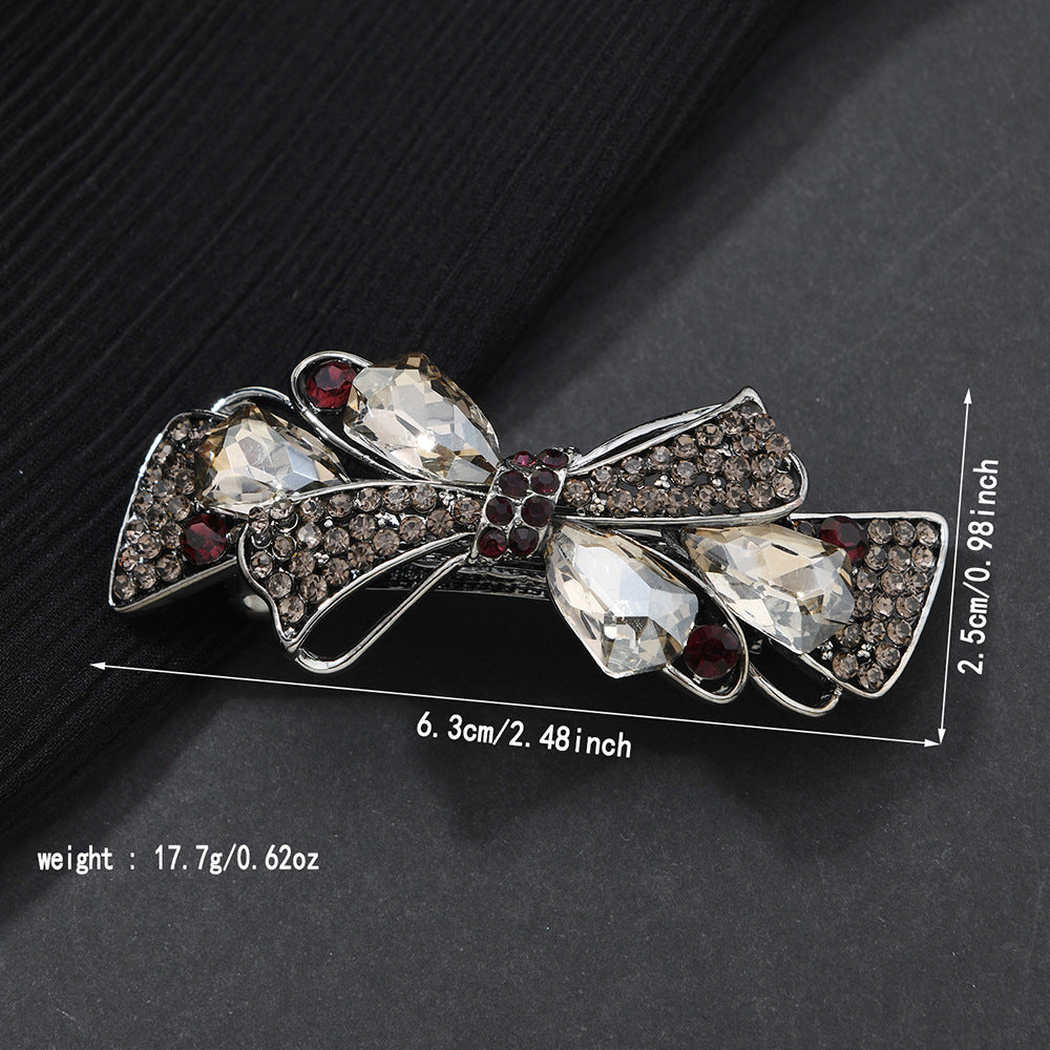 Beau - Bow-Accent Wheat-Spray Spring Hair Clip