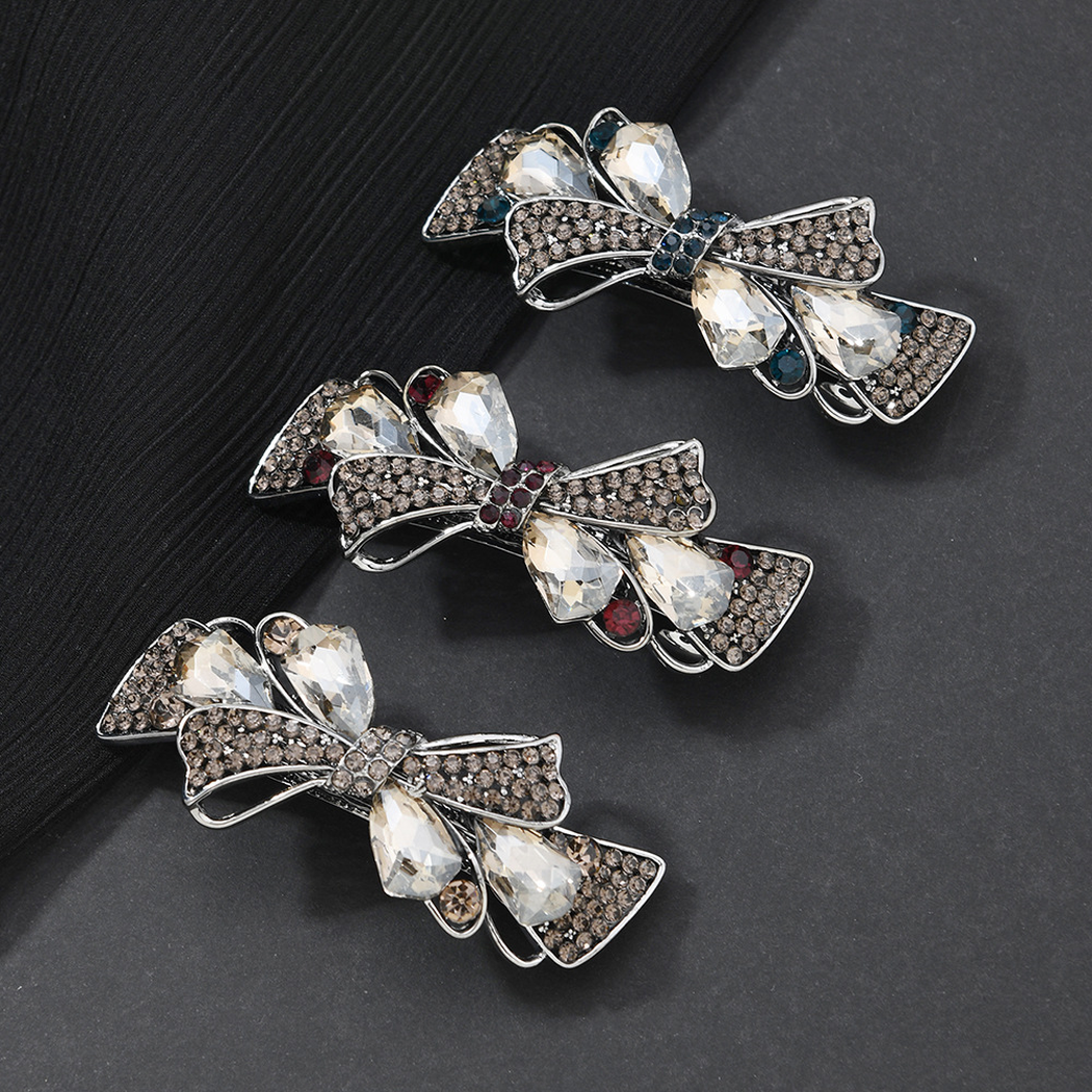 Beau - Bow-Accent Wheat-Spray Spring Hair Clip