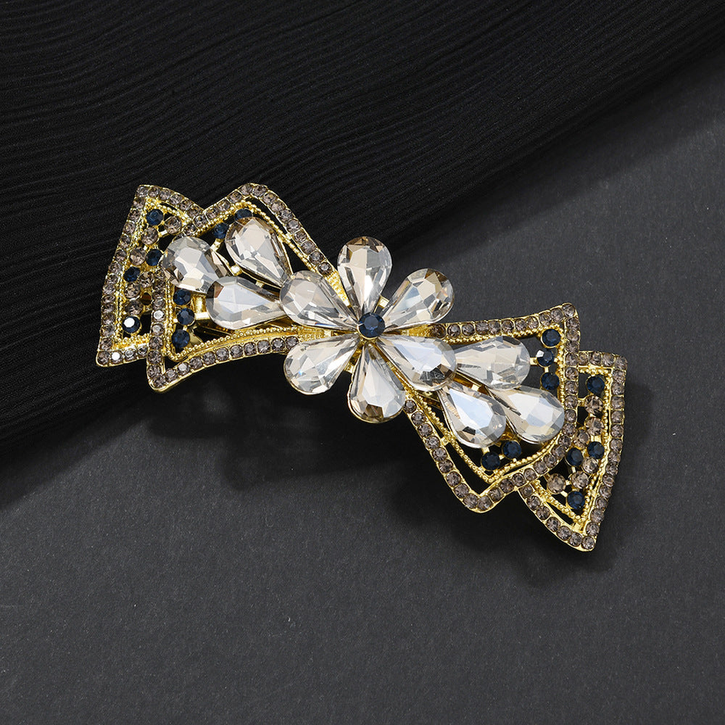 Beau - Bow-Detail Clustered Spring Hair Clip