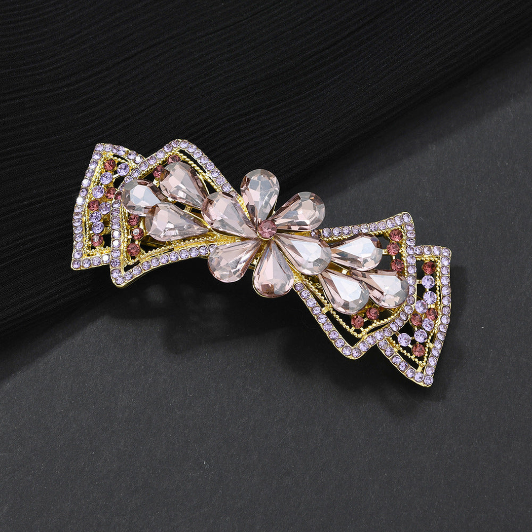 Beau - Bow-Detail Clustered Spring Hair Clip