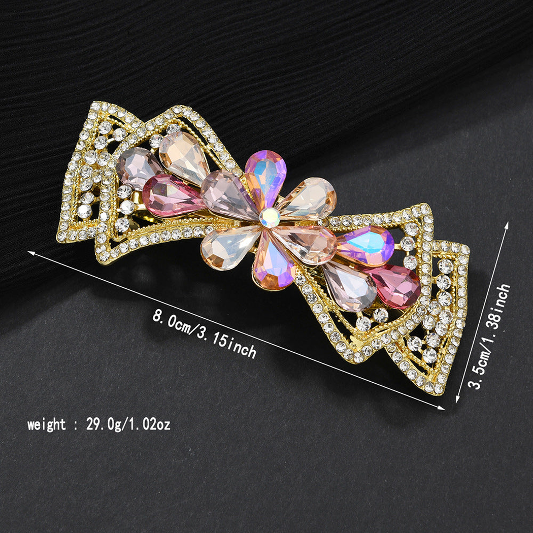 Beau - Bow-Detail Clustered Spring Hair Clip