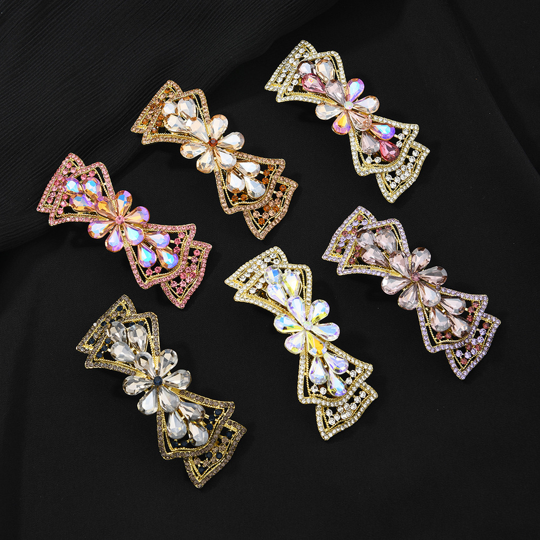 Beau - Bow-Detail Clustered Spring Hair Clip