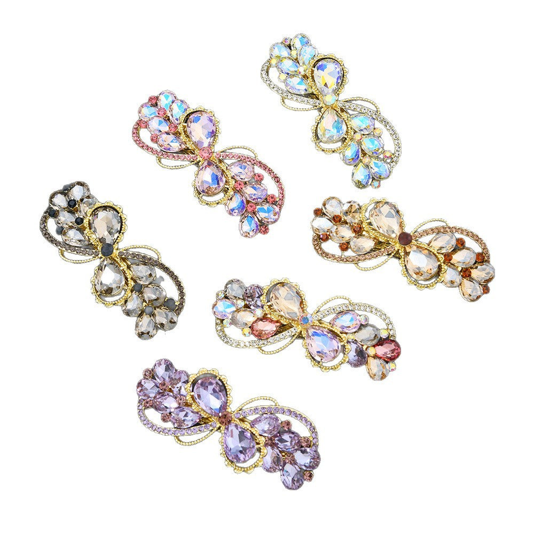 Beau - Floral Wheat-Spray Spring Hair Clip