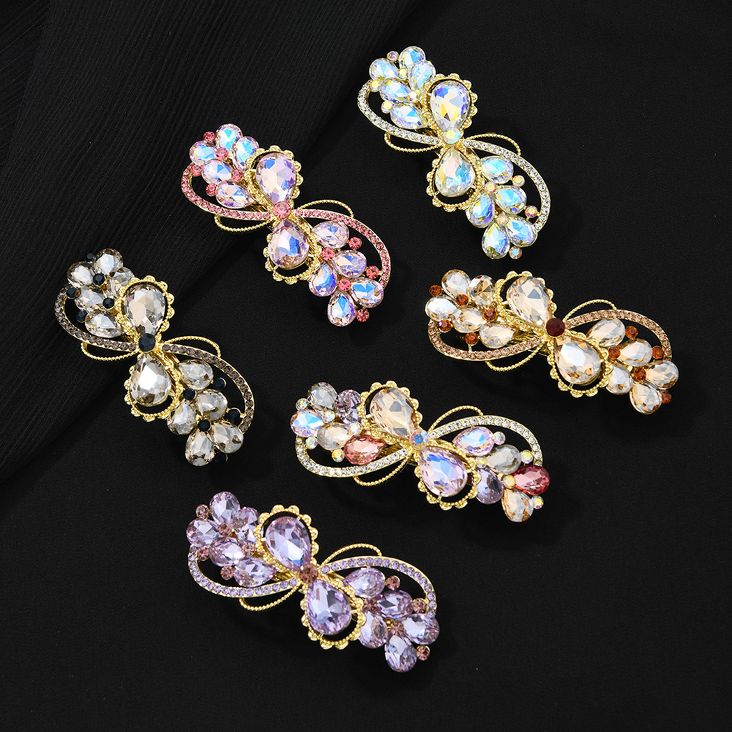 Beau - Floral Wheat-Spray Spring Hair Clip
