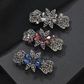 Beau - Floral Bow-Accent Spring Hair Clip