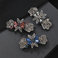 Beau - Floral Bow-Accent Spring Hair Clip