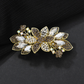 Beau - Floral Leaf-Accent Spring Hair Clip