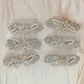 Beau - White Mixed-Motif Spring Hair Clip