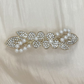 Beau - White Mixed-Motif Spring Hair Clip