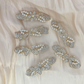 Beau - White Mixed-Motif Spring Hair Clip