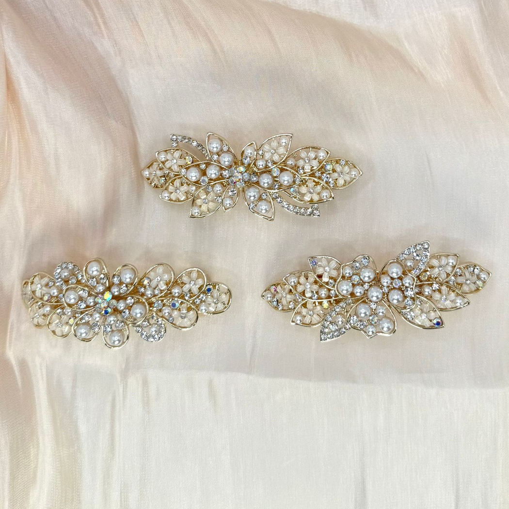 Beau - Three-Motif Clustered Spring Hair Clip