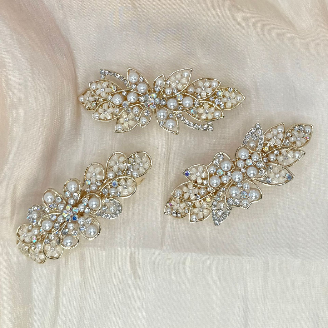 Beau - Three-Motif Clustered Spring Hair Clip