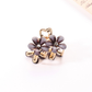 Beau - Twin-Blossom Petal-Outline Mini Hair Claw