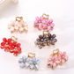Beau - Twin-Blossom Petal-Outline Mini Hair Claw