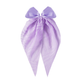 Beau - Patterned Trailing-Bow Duckbill Hair Clip