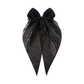 Beau - Patterned Trailing-Bow Duckbill Hair Clip