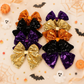 Beau - Halloween Layered-Bow Duckbill Hair Clip