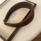 韩版简约小众设计韩国纯色头箍百搭高级毛线羊毛洗脸发箍女生新款