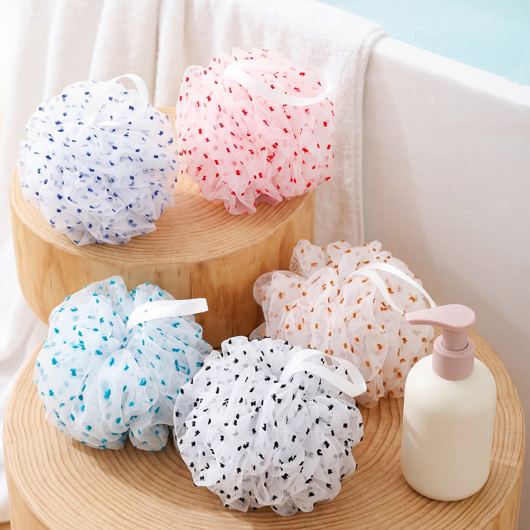 Papo - Polka-Dot Round Bath Sponge