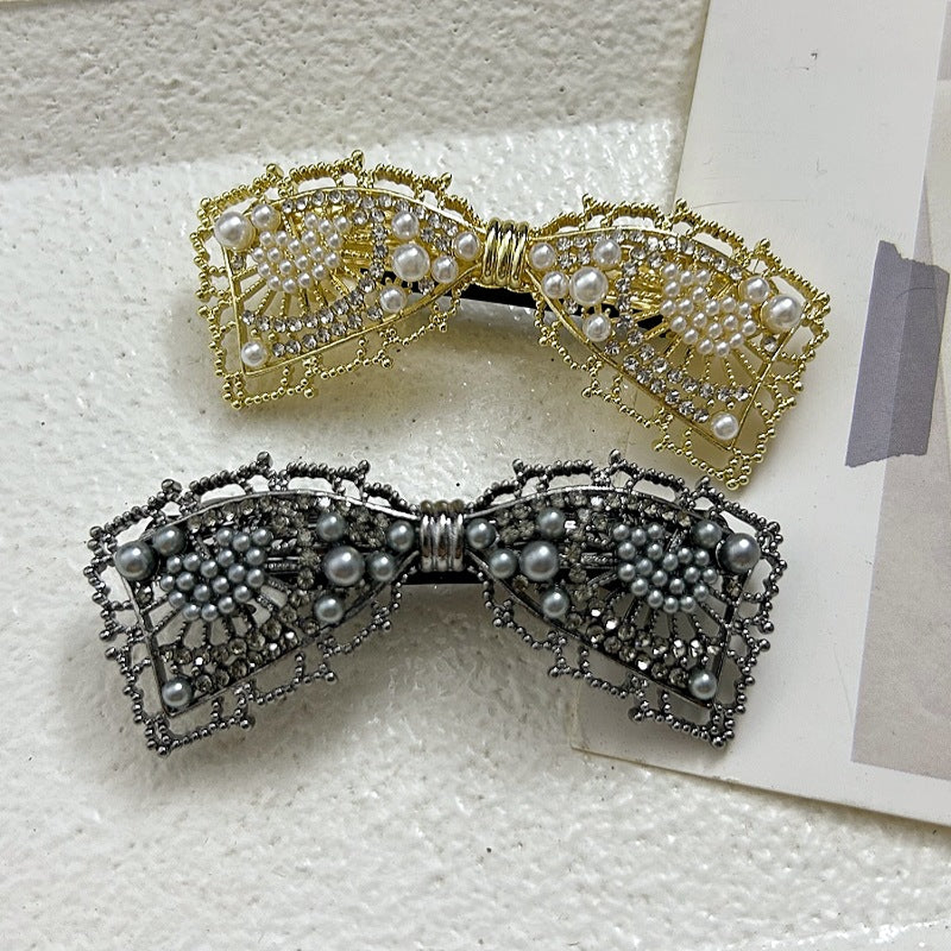 Beau - Bow Openwork Barrette