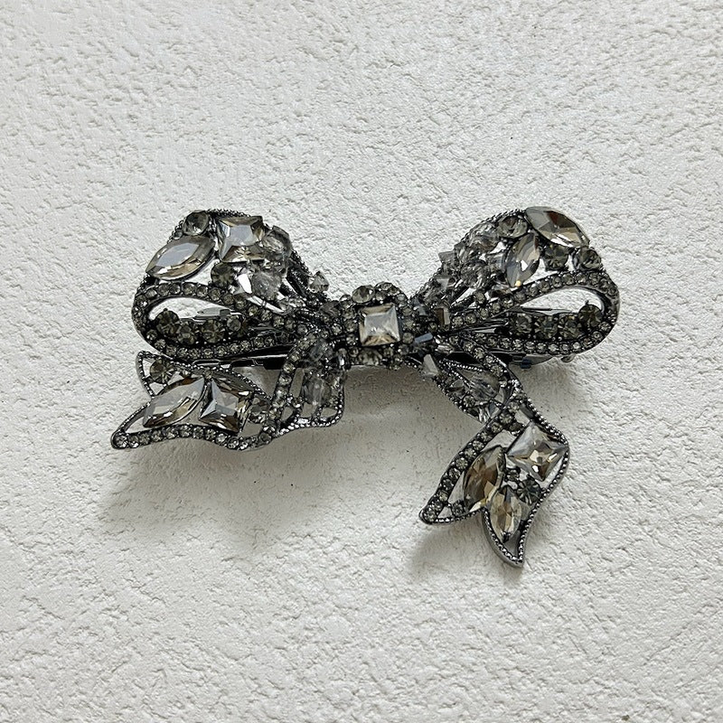Beau - Bow Square-Accent Barrette