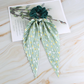 Gifty - Polka-Dot Wide-Stripe Scarf-Tail Scrunchie