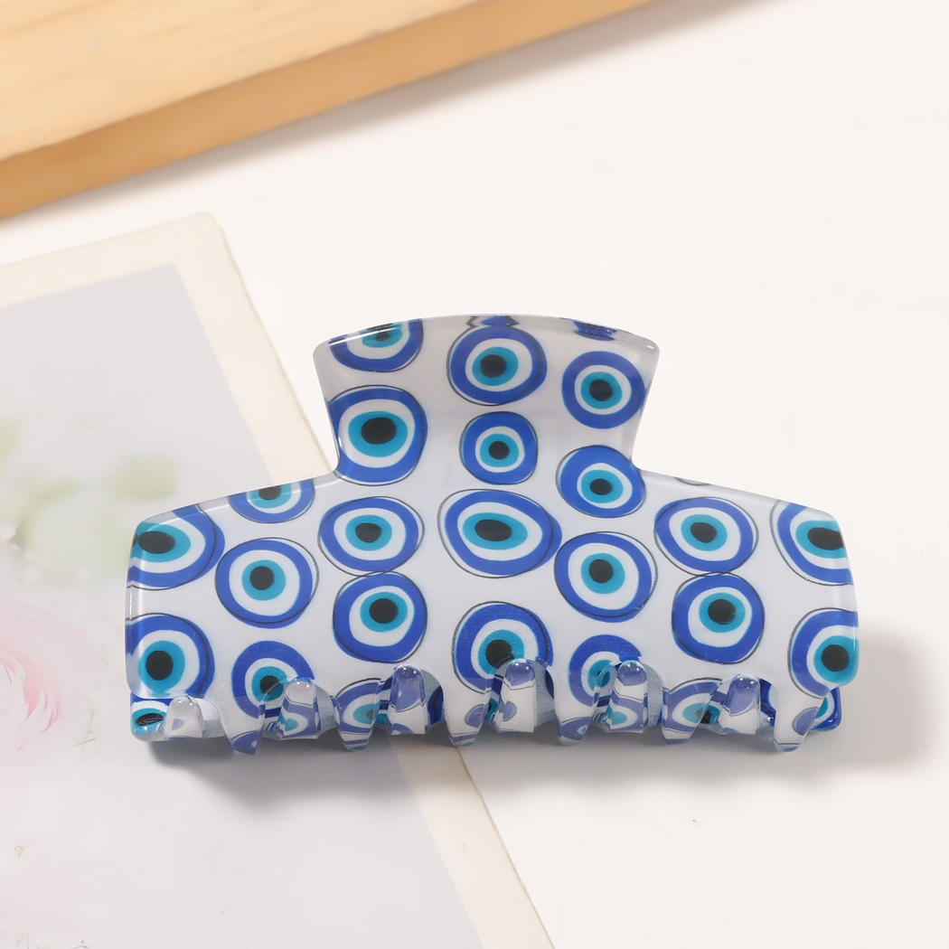 Beau - Blue-Eye Patterned Hair Claw