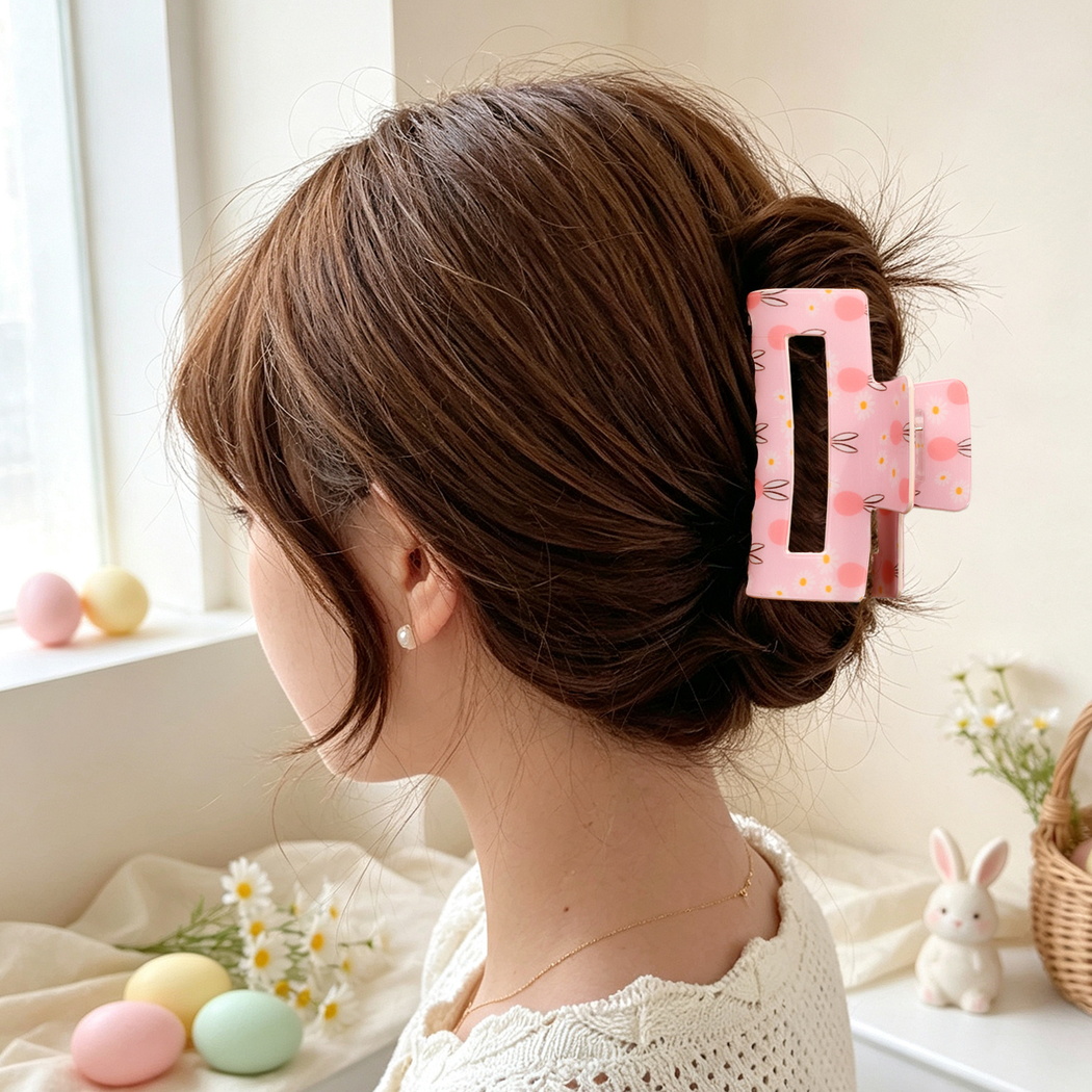 Beau - Rabbit Dotted Hair Claw