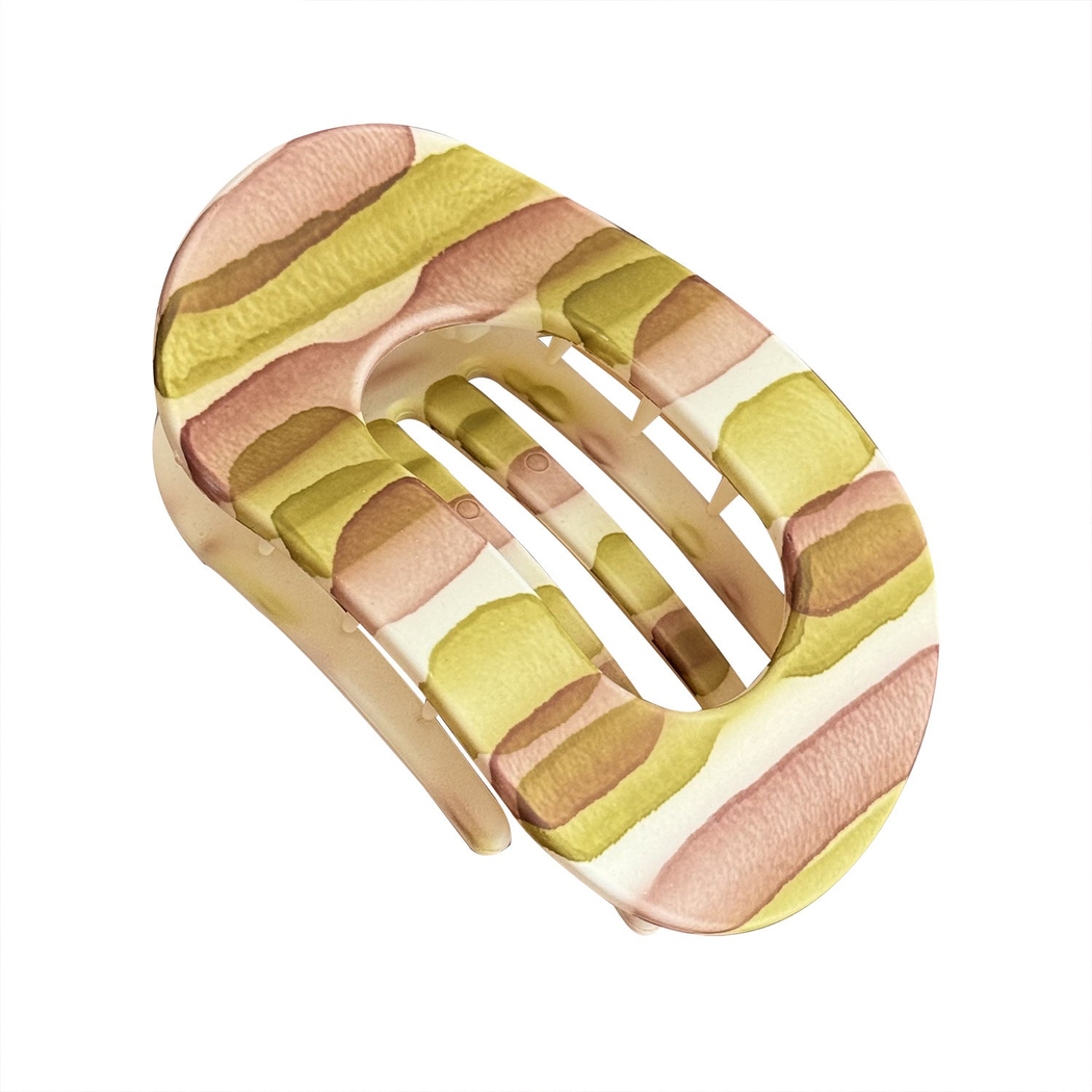 Beau - Striped Openwork Hair Claw