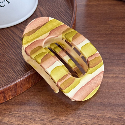 Beau - Striped Openwork Hair Claw