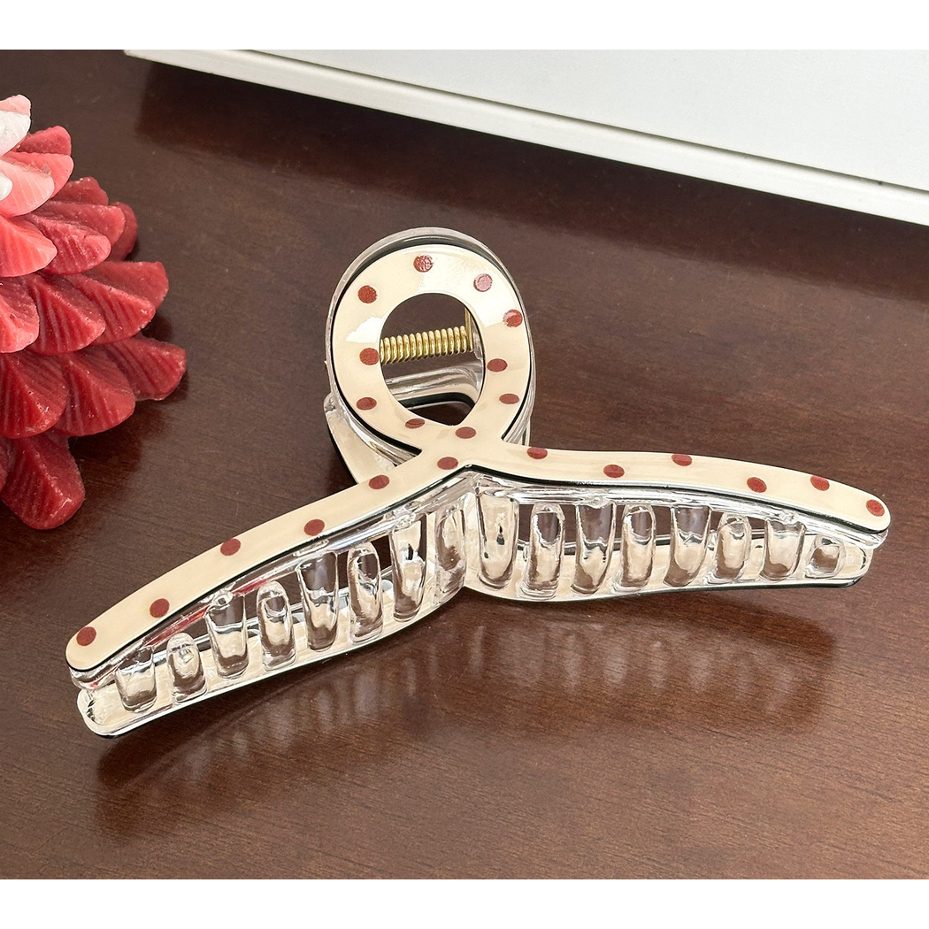 Beau - Cherry Dotted Hair Claw