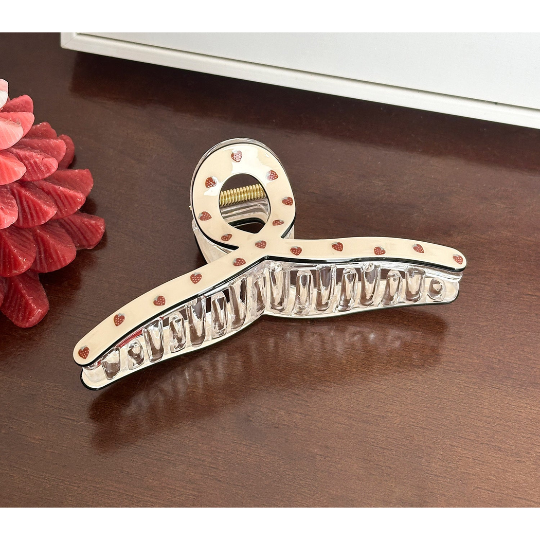 Beau - Cherry Dotted Hair Claw