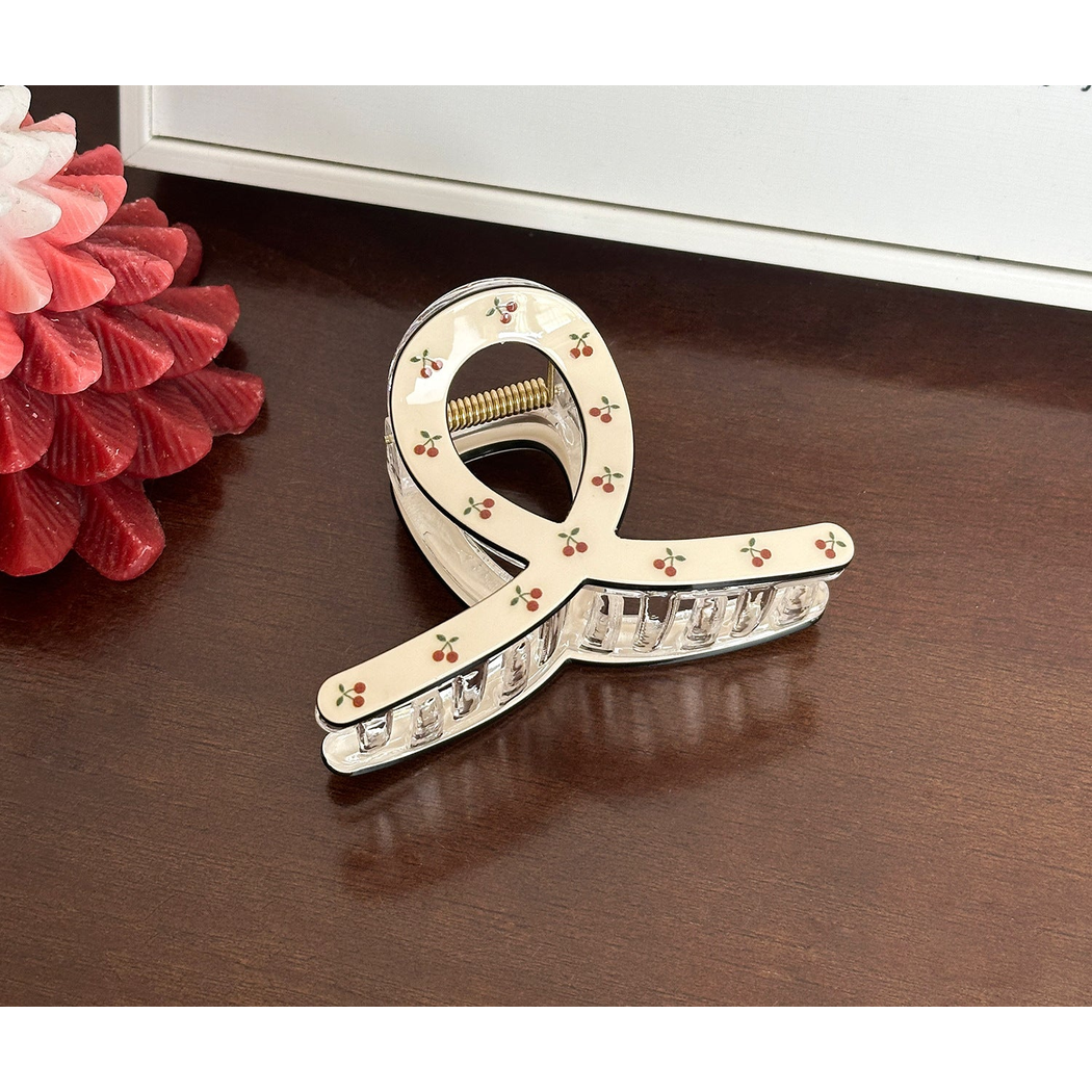 Beau - Cherry Dotted Hair Claw