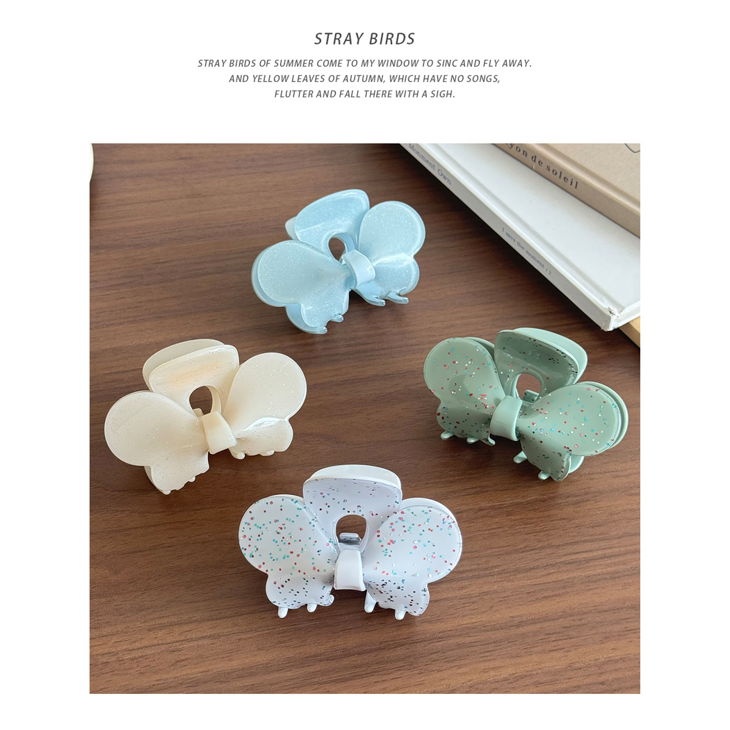 Beau - Butterfly Speckled Hair Claw