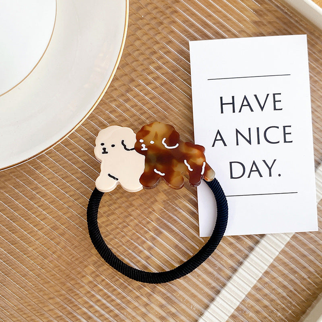 Gifty - Dog Two-Tone Hair Tie