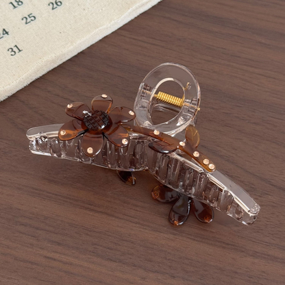 Beau - Five-Petal Beaded Hair Claw