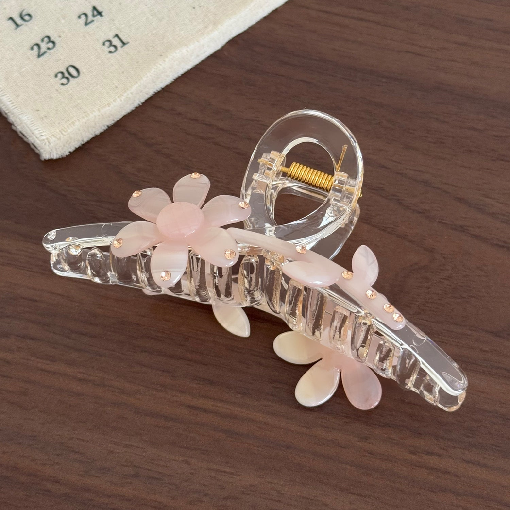 Beau - Five-Petal Beaded Hair Claw
